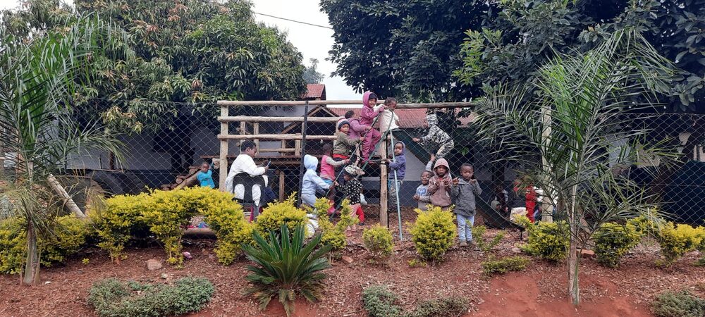 Hillside Missions team serving a village